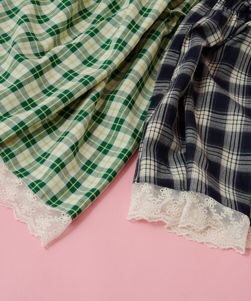 w closet（ダブルクローゼット）の「Am レース衿チュニックワンピース（チュニック・レディース・グリーン/ネイビー・FREE）」の4枚目の写真