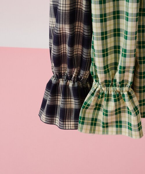 w closet（ダブルクローゼット）の「Am レース衿チュニックワンピース（チュニック・レディース・グリーン/ネイビー・FREE）」の5枚目の写真