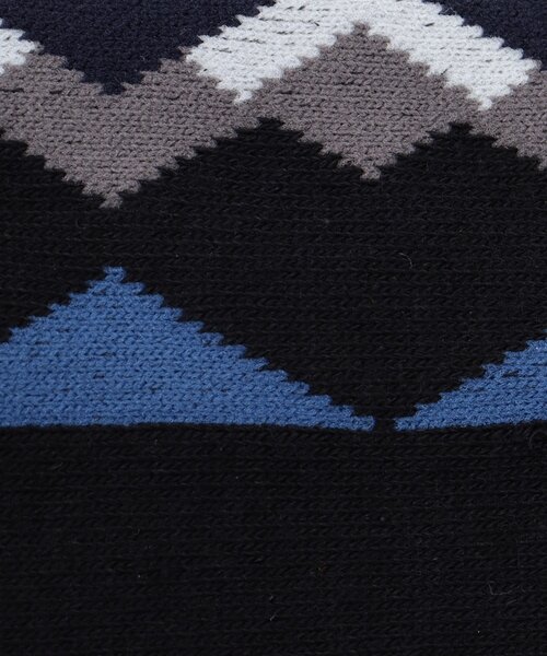 TAKEO KIKUCHI(タケオキクチ)の「◆変形アーガイルソックス(ソックス/靴下・メンズ・ボルドー/ターコイズブルー系/ダークオレンジ・00)」の7枚目の写真