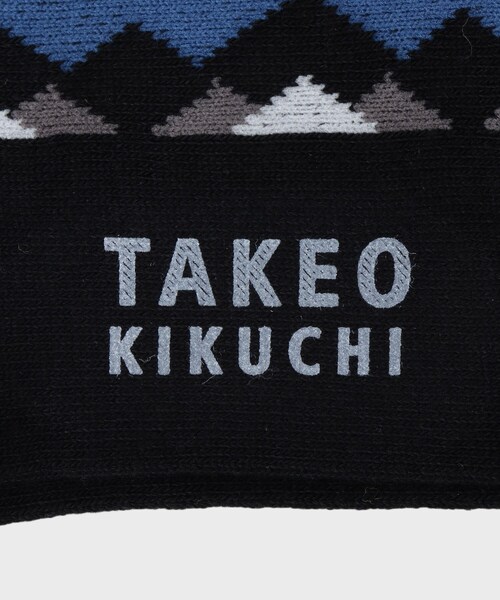 TAKEO KIKUCHI(タケオキクチ)の「◆変形アーガイルソックス(ソックス/靴下・メンズ・ボルドー/ターコイズブルー系/ダークオレンジ・00)」の8枚目の写真