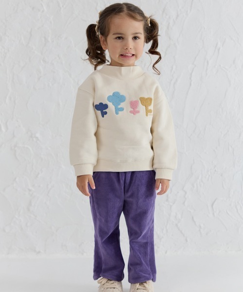 moimoln（モイモルン）の「コーデュロイブーツカットパンツ（その他パンツ・キッズ・パープル・90cm/100cm/110cm/120cm）」の2枚目の写真