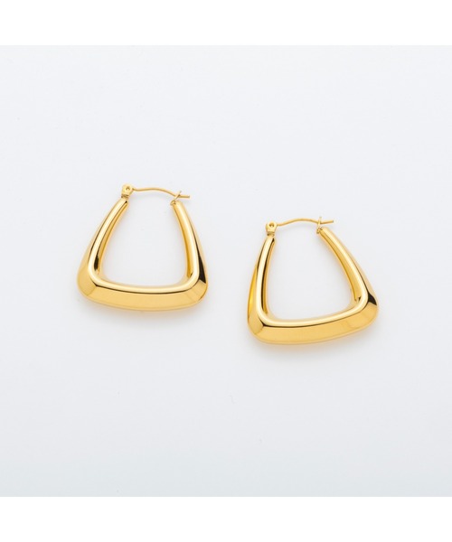 AJUGA.（アジュガ）の「モードフープピアス（ピアス（両耳用）・レディース・ゴールド・ONE SIZE）」の2枚目の写真