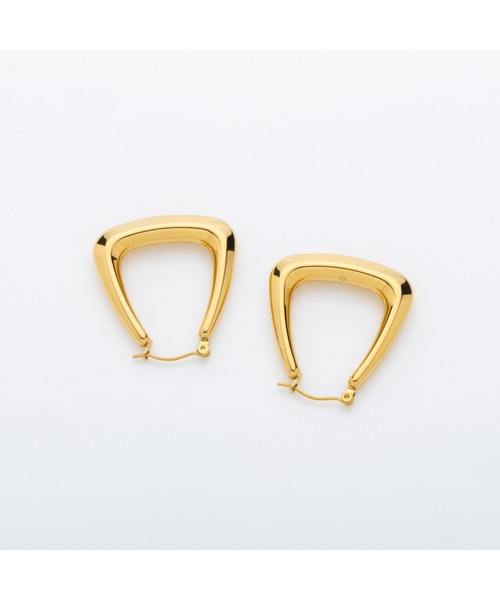 AJUGA.（アジュガ）の「モードフープピアス（ピアス（両耳用）・レディース・ゴールド・ONE SIZE）」の5枚目の写真