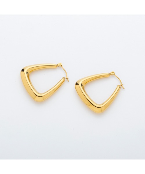 AJUGA.（アジュガ）の「モードフープピアス（ピアス（両耳用）・レディース・ゴールド・ONE SIZE）」の4枚目の写真