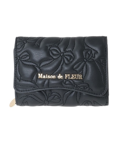 Maison de FLEUR(メゾンドフルール)の「リボンキルティングウォレット(財布・レディース・サックスブルー/ブラック/ピンク・FREE)」の18枚目の写真