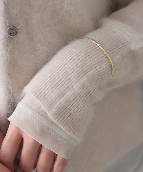 10th2.5パイプダイヤCガタバングル K10（ブレスレット）｜Lilas（リラ