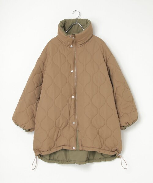 notch.(ノッチ)の「スタンドリバーシブルコート(その他アウター・レディース・ブラック/カーキ/ベージュ・M)」の7枚目の写真