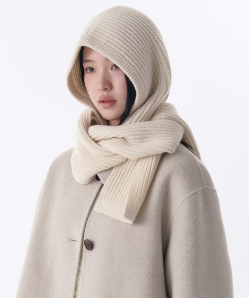 セール】ウィメンズマフラー バラクラバ [クリーム]（ニットキャップ