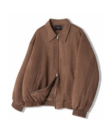 UNDEROFF（アンダーオフ）の「スエードパディッドブルゾンジャケットブラウン（MA-1）」
