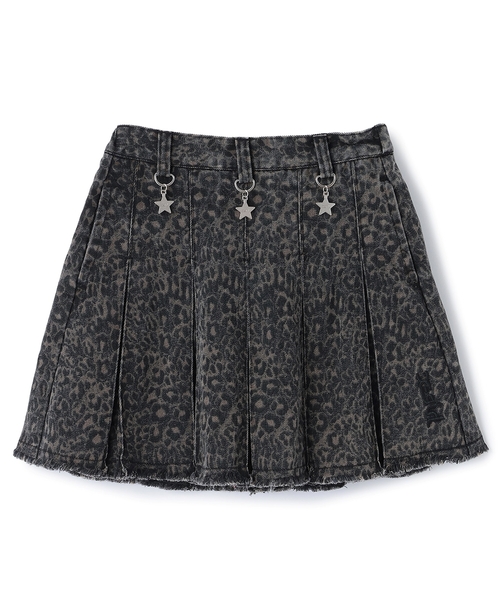 X-girl Stages（エックスガールステージス）の「ピグメントプリーツスカート（デニムスカート・キッズ・ブルー/カラフル・140cm/130cm/90cm/100cm/120cm/110cm）」の14枚目の写真