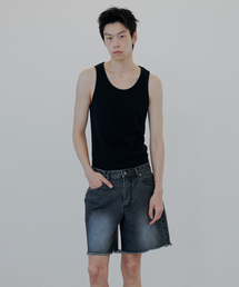 NUAKLE（ヌアクル）の「Denim Shorts_Black（その他パンツ）」