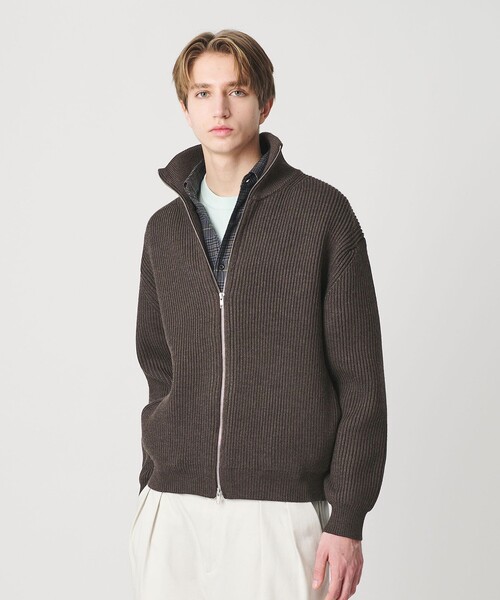 M 美品 BEAUTY&YOUTH ハイデンシティー ドライバーズ ジャケット ハイ デンシティ ドライバーズ ジャケット（カーディガン/ボレロ