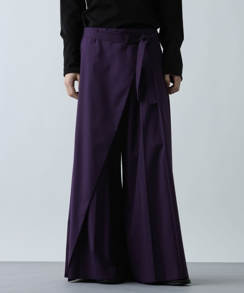 HARE（ハレ）の「YOSEレイヤードパンツ(HARE)（スラックス・メンズ・ブラック/グレー系その他/パープル・MEDIUM/SMALL）」の16枚目の写真