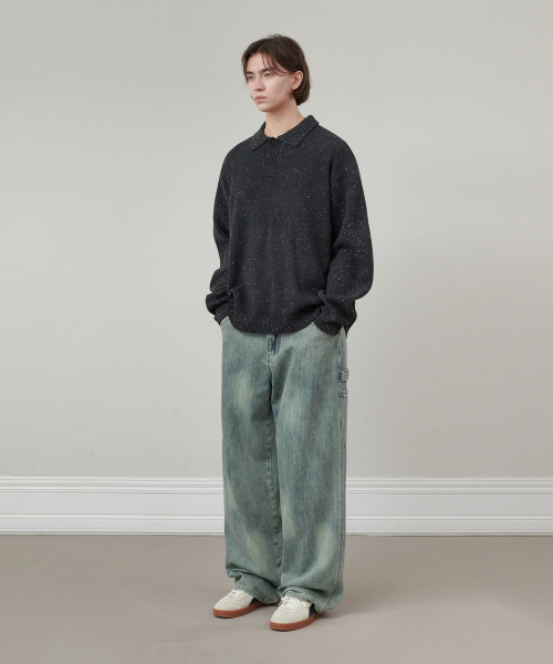 GLW(ジーエルダブリュ)の「オーバーサイズボカシカラーニットチャコール(ニット/セーター・レディース・その他・SMALL/MEDIUM/LARGE)」の6枚目の写真