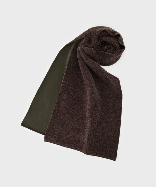 THE SHOP TK （ザ ショップ ティーケー ）の「モールニットマフラー（マフラー・メンズ・チャコールグレー/レンガ/ダークブラウン・00）」の2枚目の写真