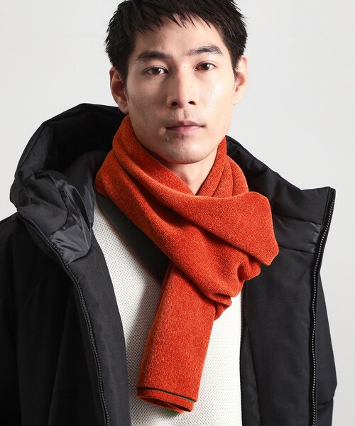 THE SHOP TK （ザ ショップ ティーケー ）の「モールニットマフラー（マフラー・メンズ・チャコールグレー/レンガ/ダークブラウン・00）」の3枚目の写真