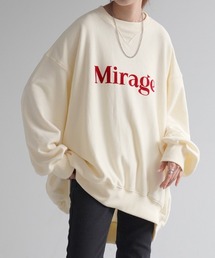 HUG.U（ハグユー）の「オーバーサイズロゴスウェット（スウェット・レディース）」