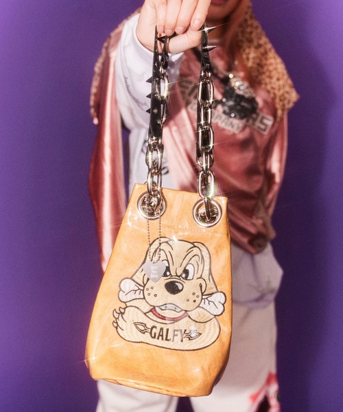HEY!MrsROSE(ヘイミセスローズ)の「HEY! Mrs ROSE(ヘイ!ミセスローズ)HEY!Mr.GALFY シールド巾着(ハンドバッグ・レディース・ベージュ・FREE)」の18枚目の写真