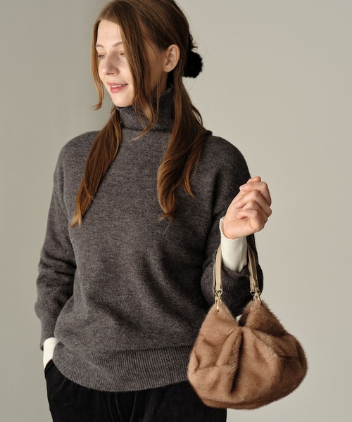 ZAKKA-BOX(ザッカボックス)の「ポムポムファーバッグ(ショルダーバッグ・レディース・レオパード/ブラック/グレー系その他・FREE)」の20枚目の写真