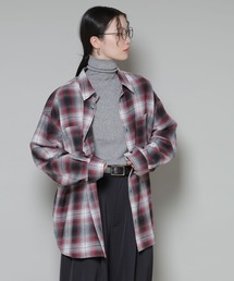 NANO universe | オーバーサイズチェックシャツ(シャツ/ブラウス)