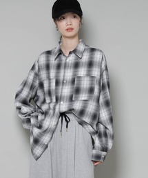 NANO universe | オーバーサイズチェックシャツ(シャツ/ブラウス)