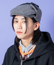 an meets zakka（アンミツザッカ）の「an meets zakka ヘリンボーンツイードイヤーフラップハンチング（ハンチング/ベレー帽）」