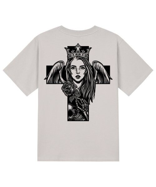 KAN6312(カン6312)の「KTC0023 チカノクイーン 半袖Tシャツ - ベージュ(Tシャツ/カットソー・メンズ・その他・LARGE/MEDIUM/SMALL/X-LARGE)」の1枚目の写真