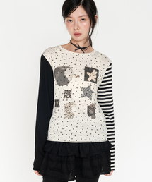 HIGH SCHOOL DISCO（ハイスクールディスコ）の「スタアンバランスロングスリーブ（Tシャツ/カットソー）」