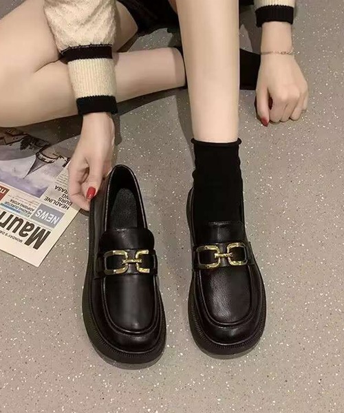 shoes365（シューズスリーシックスファイヴ）の「ビットローファー（ローファー・レディース・ブラック・23.5cm/24.0cm/25.0cm/24.5cm/23.0cm）」の4枚目の写真