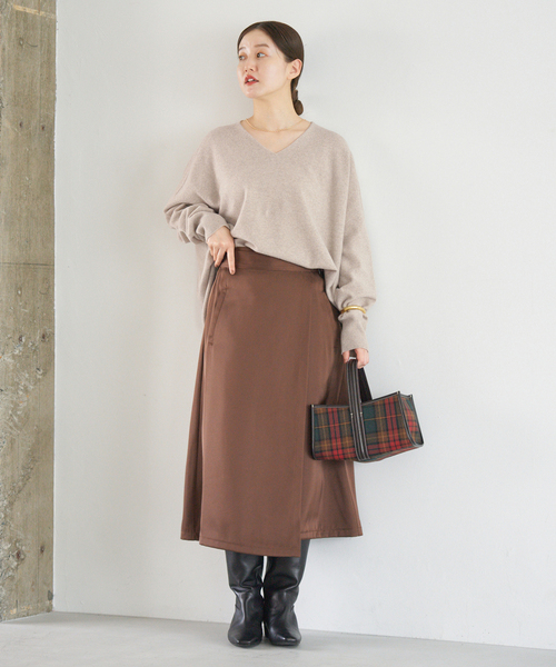 追加3》Fineニュージーウール ニュアンス Vプルオーバー（ニット