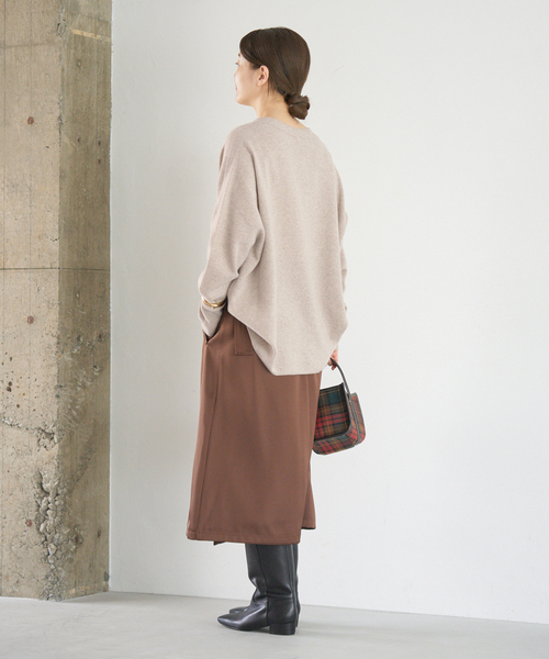 追加3》Fineニュージーウール ニュアンス Vプルオーバー（ニット