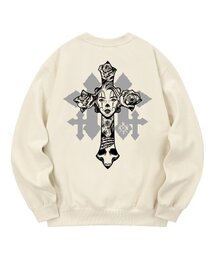 KMC0115 チカノクロス 裏起毛 スウェット - クリーム