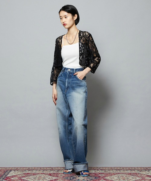 Lee(リー)の「【101 101周年記念特別モデル】HIGH-RISE RELAXED STRAIGHT デニムパンツ(デニムパンツ・レディース・ブルー・SMALL/X-SMALL/MEDIUM)」の17枚目の写真