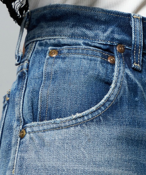 Lee(リー)の「【101 101周年記念特別モデル】HIGH-RISE RELAXED STRAIGHT デニムパンツ(デニムパンツ・レディース・ブルー・SMALL/X-SMALL/MEDIUM)」の8枚目の写真