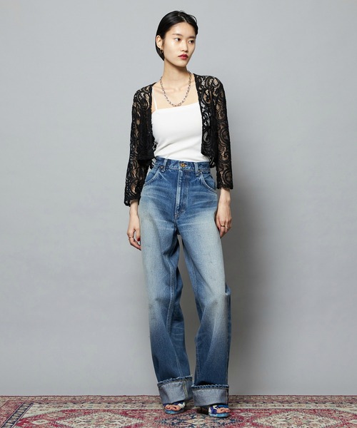 Lee(リー)の「【101 101周年記念特別モデル】HIGH-RISE RELAXED STRAIGHT デニムパンツ(デニムパンツ・レディース・ブルー・SMALL/X-SMALL/MEDIUM)」の15枚目の写真