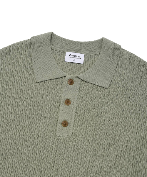 COVERNAT(カバーナット)の「クロシェカラー ハーフニット カーキ(ニット/セーター・レディース・その他・X-LARGE/X-SMALL/XX-LARGE/LARGE/MEDIUM/SMALL)」の3枚目の写真