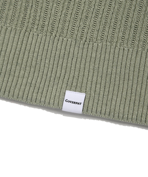 COVERNAT(カバーナット)の「クロシェカラー ハーフニット カーキ(ニット/セーター・レディース・その他・X-LARGE/X-SMALL/XX-LARGE/LARGE/MEDIUM/SMALL)」の5枚目の写真