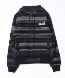 AFB / エーエフビー HOODED SPANGLE FLANNEL JACKET（ブルゾン）｜AFB