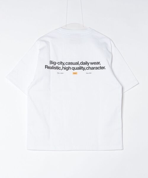 FAT（エフエイティー）の「SIGNATee（Tシャツ/カットソー・メンズ・ブラック/イエロー/ライトグレー/ホワイト・JUMBO(XXL)/FAT(XL)/SKINNY(L)/TITCH(M)）」の7枚目の写真