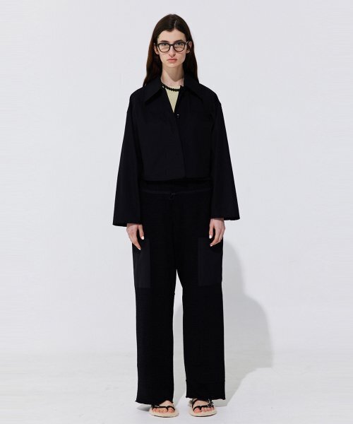 WNDERKAMMER(ブンダーカンマー)の「ローカットコットンジャンパー_ブラック(その他アウター・レディース・その他・MEDIUM/SMALL)」の11枚目の写真