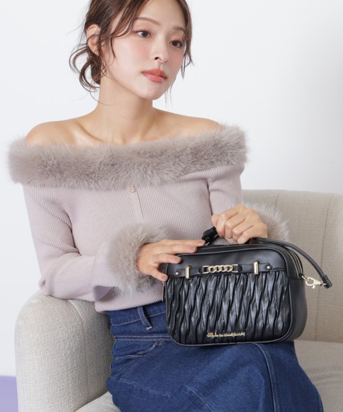 JILL by JILL STUART(ジルバイジルスチュアート)の「【お気に入り登録25,000件超え】パフィーポシェット(ショルダーバッグ・レディース・ホワイト/ブラック・FREE)」の7枚目の写真