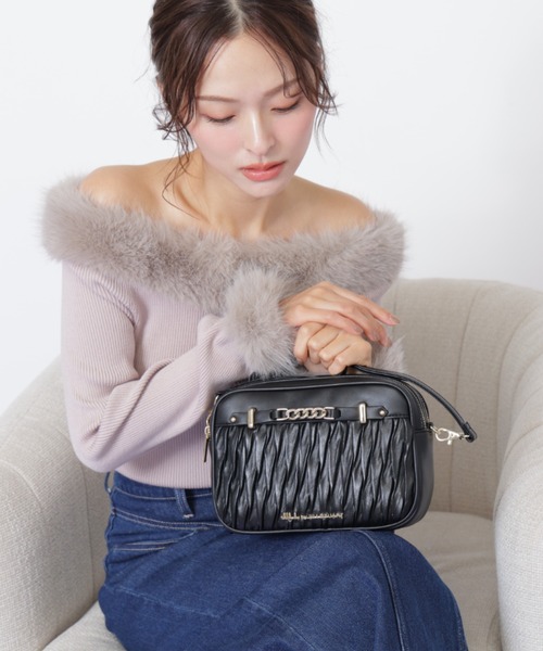 JILL by JILL STUART(ジルバイジルスチュアート)の「【お気に入り登録25,000件超え】パフィーポシェット(ショルダーバッグ・レディース・ホワイト/ブラック・FREE)」の8枚目の写真