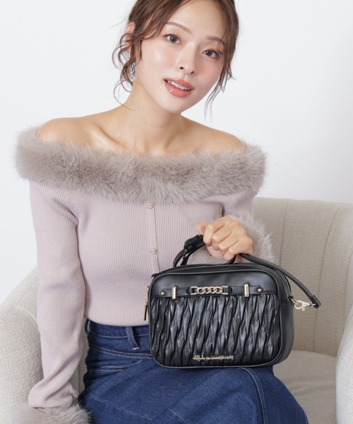 JILL by JILL STUART(ジルバイジルスチュアート)の「【お気に入り登録25,000件超え】パフィーポシェット(ショルダーバッグ・レディース・ホワイト/ブラック・FREE)」の9枚目の写真