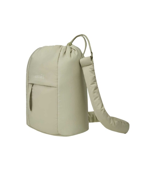 EMIS（イミス）の「PADDED ZIP POCKET SLING BAG（ショルダーバッグ・レディース・ベージュ/ネイビー・FREE）」の9枚目の写真