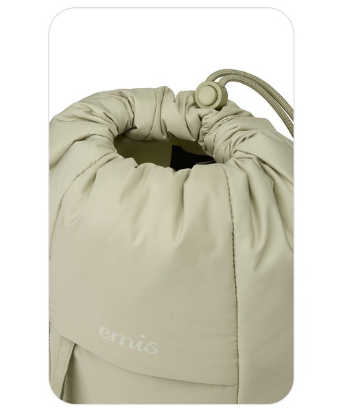 EMIS（イミス）の「PADDED ZIP POCKET SLING BAG（ショルダーバッグ・レディース・ベージュ/ネイビー・FREE）」の12枚目の写真