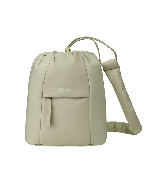 EMIS（イミス）の「PADDED ZIP POCKET SLING BAG（ショルダーバッグ・レディース・ベージュ/ネイビー・FREE）」の8枚目の写真