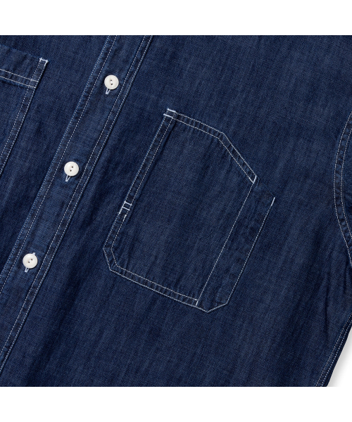PRODESHIRT（プロデシャツ）の「[コンフォート] ナチュラルデニムワークシャツ (濃紺)（シャツ/ブラウス・メンズ・その他・MEDIUM/LARGE/X-LARGE）」の5枚目の写真
