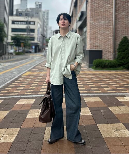 LXT（エルエックスティー）の「サマーコットンリネンセミオーバーシャツ[パステルグリーン]（シャツ/ブラウス・レディース・その他・MEDIUM/LARGE/X-LARGE/XX-LARGE）」の8枚目の写真