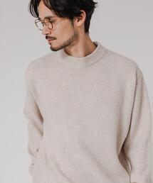 URBAN RESEARCH | MIX MOULINE CREW-NECK KNIT(ニット/セーター)