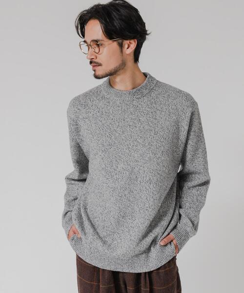 URBAN RESEARCH(アーバンリサーチ)の「MIX MOULINE CREW-NECK KNIT(ニット/セーター・メンズ・ベージュ/グリーン/グレー/ブルー・MEDIUM/LARGE)」の8枚目の写真